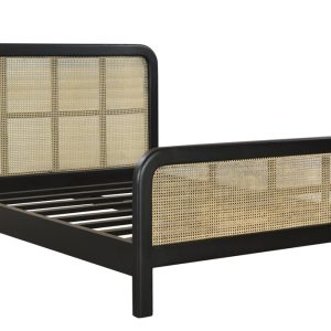 CAMA QUEEN OVALADA DE CAÑA