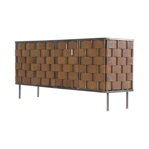 APARADOR BISHOP - CUERO MARRÓN