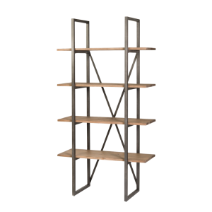 ESTANTE CAIN PEQUEÑO DE KENYA - GRIS RECUPERADO