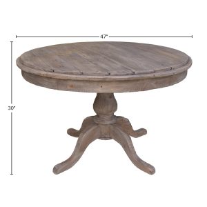 MESA DE COMEDOR REDONDA DE LA COSTA IRLANDESA - SECADA AL SOL