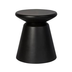 MESA AUXILIAR DE HORMIGÓN MINERAL - NEGRA