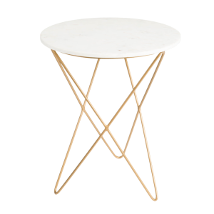 MESA AUXILIAR DE MÁRMOL EARTH WIND & FIRE - BLANCA