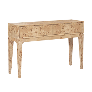 MESA CONSOLA MAPPA - MADERA DE NOGAL CLARO