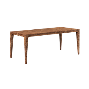 MESA DE COMEDOR NORMAL MAPPA - MADERA DE NOGAL OSCURO