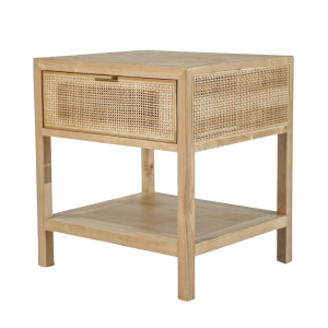 MESA AUXILIAR DE RATÁN - NATURAL