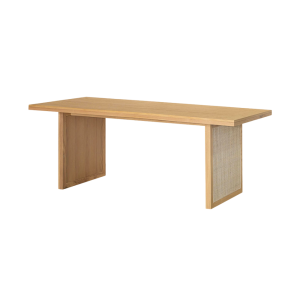 MESA DE COMEDOR DE RATÁN NATURAL