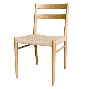 SILLA DE COMEDOR JAKARTA - ASIENTO TEJIDO NATURAL/NATURAL