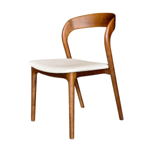 SILLA DE COMEDOR ROTONDO ESTRUCTURA NOGAL