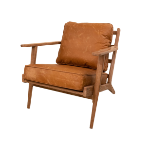 SILLÓN JUNIOR - CUERO MARRÓN CAMEL