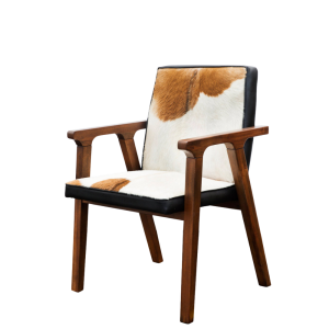 SILLON RIO COOL - MARRÓN FRÍO, CUERO/PELO DE CABRA