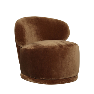 SILLÓN ROLLO CLUB - TERCIOPELO ENVEJECIDO COLOR BRONCE