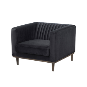 SILLÓN SAGE CLUB - TERCIOPELO NEGRO