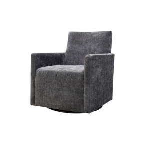 SILLÓN GIRATORIO RILEY - CHENILLA DE ÉBANO