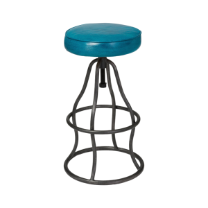 TABURETE DE BAR BOWIE - AZUL PAVO REAL