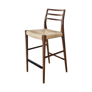 TABURETE DE MOSTRADOR JAVA - NOGAL