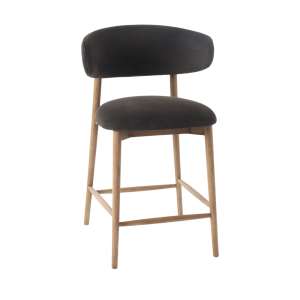 TABURETE DE MOSTRADOR MILO - PIZARRA COLOR CARBÓN