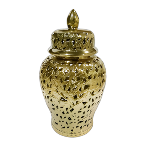 JARRO DE TEMPLO DE ORO PERFORADO 24´´