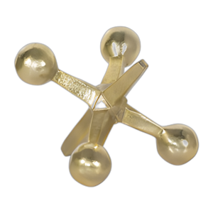 DECORACIÓN DE GATOS DE METAL DORADO, 5´´