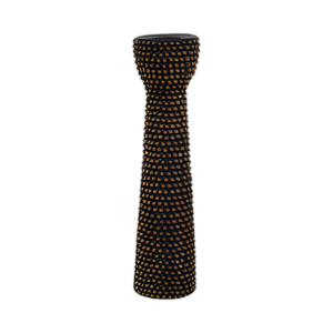 CERÁMICA DE 16´´ SPIKE CANDELER BLACK/GOLD