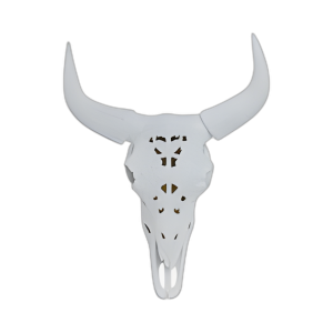 CALAVERA DE TORO BLANCO TALLADO 18´´ KD