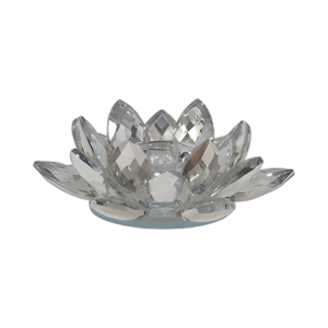 SILVER CRYSTAL VOTIVE CANDELER 6´´
