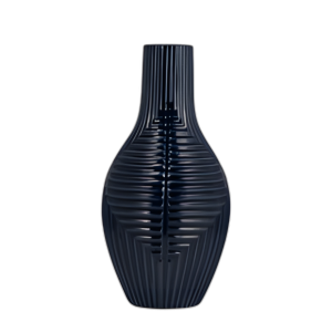 CER, JARRÓN TRIBAL DE 16´´ , AZUL MARINO