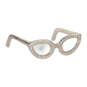 ESCULTURA DE GAFAS DE PLATA