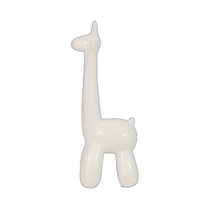 ANIMAL DE GLOBO DE JIRAFA BLANCA