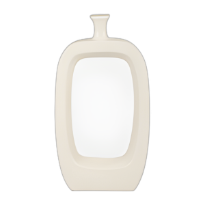 CER, JARRÓN DE 18´´ CON RECORTE, CREMA