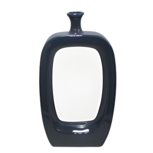 CER, JARRÓN DE 18´´ CON RECORTE, AZUL MARINO