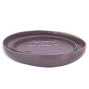 S/2 TAZONES ORGÁNICOS 12/15´´ , LAVANDER