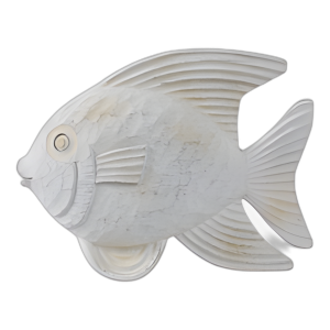 RESINA DE 10´´ FIGURA DE PESCADO, BLANQUEO