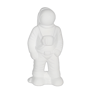 CERAMIC 12´´ ESTATUILLA DE ASTRONAUTA, BLANCO
