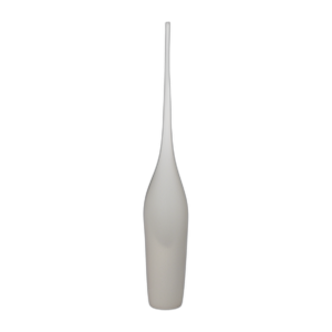 DECORACIÓN DE VIDRIO DE CUELLO DE 24´´ DE VIDRIO DE 24´´, BLANCO ESMERILADO