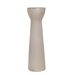 CANDELADOR DE CUENTAS DE CERÁMICA DE 14´´ , CHAMPÁN