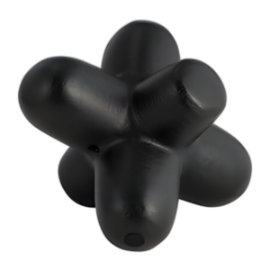 ORBE GEOMÉTRICO DE METAL 8´´ , NEGRO