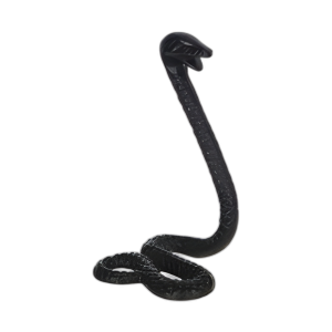 SERPIENTE DE METAL DE 10´´ H, NEGRO