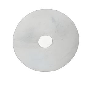 DISCO DE MÁRMOL DE 16X14´´ EN EL SOPORTE, BLANCO