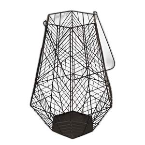 LINTERNA DE ALAMBRE DE METAL DE 24´´ , NEGRO