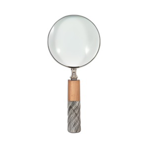 GLASA DE LUPA DE 4´´ D, MARRÓN/GRIS DE 2 TONOS