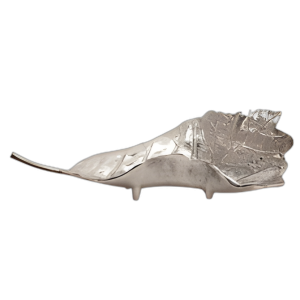 PLATO DE HOJA DE METAL DE 21´´ , NÍQUEL