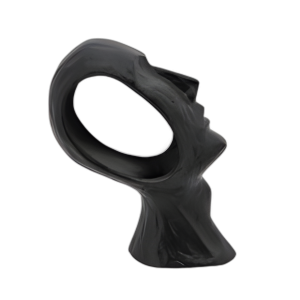 DECOMIO DE CARA DE METAL DE 11´´ , NEGRO