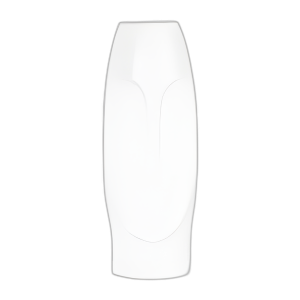 JARRÓN DE CARA DE 14´´ H, BLANCO