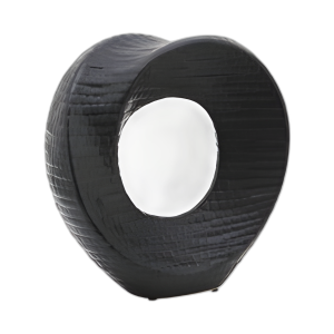 DECO DE LA MESA TEXTURIZADA DE 8´´ , NEGRO