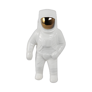 11´´ ESTATUILLA DE ASTRONAUTA, BLANCO/ORO