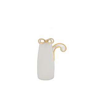 7´´ H CAT CON ANTEOJOS DECO, BLANCO