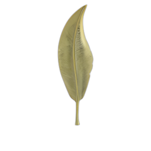 METAL, HOJA DE 28´´ H EN SOPORTE, ORO