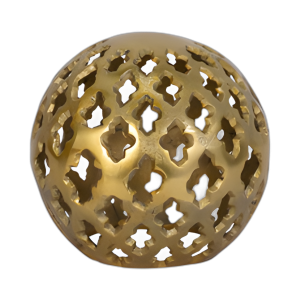 METAL, ORBE CORTADO DE 6´´ , ORO