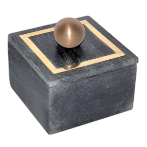 MÁRMOL, CAJA DE 5X5 - PERILLA, NEGRO