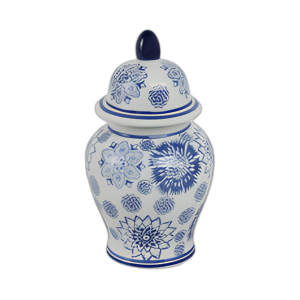 CER, 10´´ H ASSTD FLORES TEMPLO JAR, AZUL
